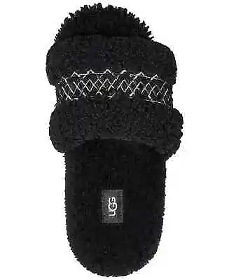 UGG Cozetta Women's UGG Braid Fur Slide Slippers Black Size 8 NIB • $104.48