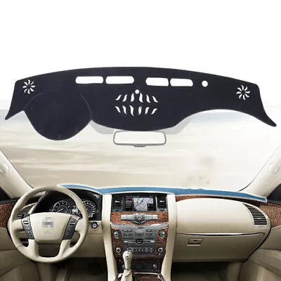 1x Dash Mat Dashmat Black For NISSAN PATROL Y62 Carpet Cover Insulation Mat Pad • $35.29