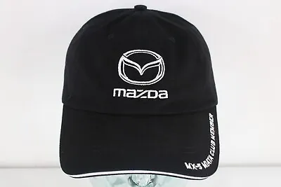 Vintage Spell Out Mazda MX-5 Miata Club Member Car Racing Strapback Hat Cap • $26.95