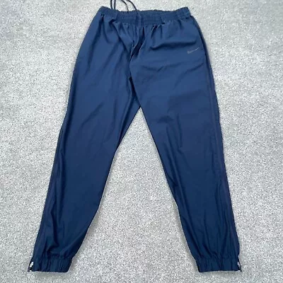 Nike Pants Men XL Blue Track Suit Windbreakers Joggers Warm Up Dri Fit Adult • $23.91