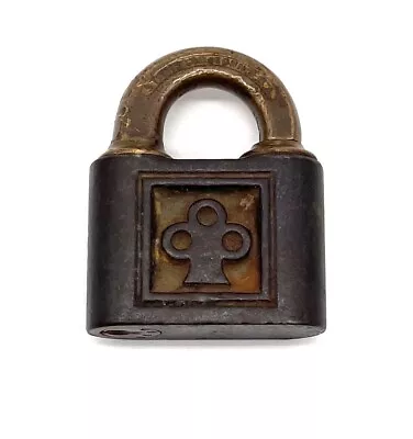 Vintage Yale & Towne Padlock Stamford CT USA Clover No Key Locked • $26