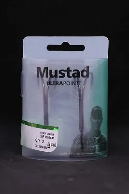 Mustad 78124NP-BN Plastic Frog Double Hook 2X Strong - Size 4/0 - Pack Of 2 • $6.99