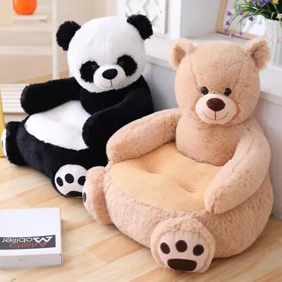 Baby Kids Soft Chair Plush Sofa Seat Children Bear Panda Toddlers Armchair Seat • £30.99