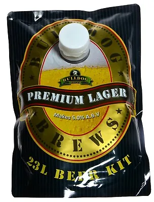 LAGER  Bulldog Brew - 23L Premium Beer Kit Home Brew Free P&P UK • £19.99