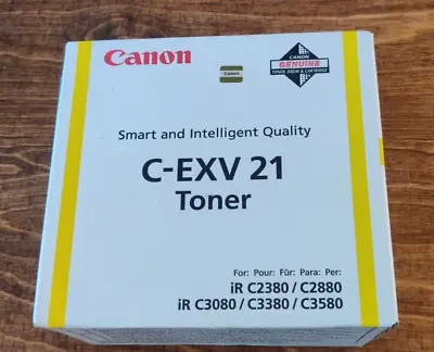 Genuine Canon C-EXV 21 Toner Yellow For Various Devices • £9.95