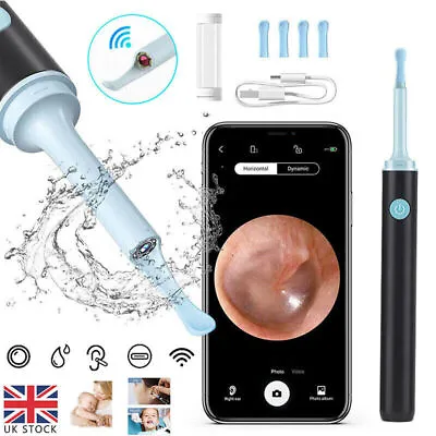 Ear Wax Removal Kit Camera 1920P Smart Bud Cleaner Black IPhone Ipad & Android • £9.99