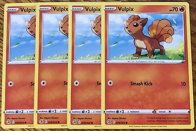 $1.80 • Buy X4 Vulpix 29/264 - Fusion Strike - Common - Read Desc.