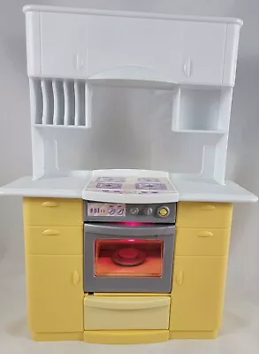 Barbie Light-Up Kitchen Oven Cabinet Counter Stove 1999 Mattel • $15.99