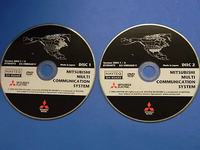 2008 Mitsubishi Galant Ralliart Navigation DVD Disc #1 & #2 NORTH & SOUTH EAST • $169