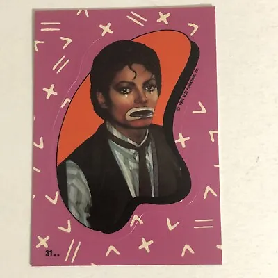 Michael Jackson Trading Card Sticker 1984 #31 • $2.25