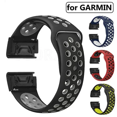 Silicone Watch Band Strap For Garmin Epix Pro Fenix 7 7X 6 6X Pro 5 5X 3/3 HR • $10.99