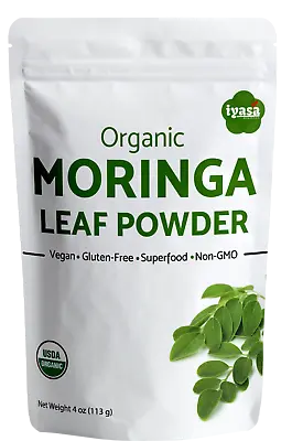 Moringa Powder Certified Organic Moringa Oleifera Vegan 4 8 16 Oz Ships Free  • $8.49