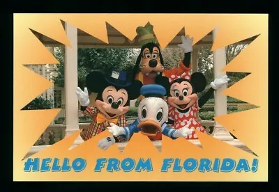 Postcard Disney World Hello From Florida By Mickey Mouse And Friends. I2 • $3.99