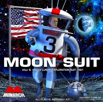 Monarch 1/8 Moon Suit Lunar Exploration Plastic Model Kit • $89.99