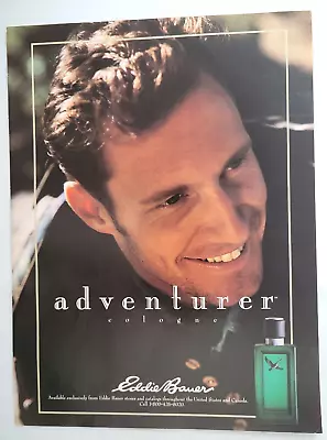 Eddie Bauer Adventurer Cologne Men 1993 New Yorker Ad ~8x10.5  • $12.72