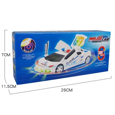 £10.80 • Buy Rotary Deformation Police Car Simulation Model Wholesale Toys