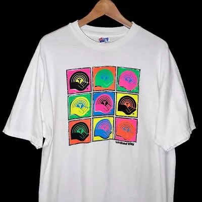 VTG 90s Hanes United Way Andy Warhol Art Graphic Print Style Promo T Shirt XL • $18.36