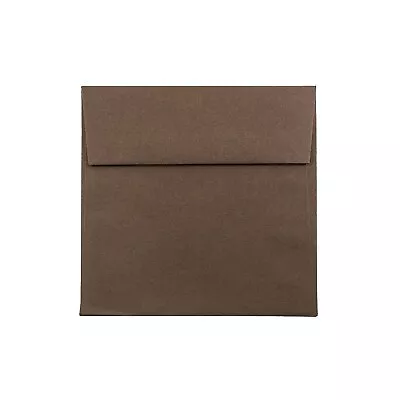 JAM Paper 5.5 X 5.5 Square Invitation Envelopes Chocolate Brown Recycled • $30.99