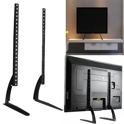 Heavy Duty TV Stand Leg Base Table Desk Top Pedestal Mount 22-55  For Samsung LG • £14.97