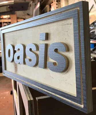 OASIS Wood Sign Unofficial Merchandise Manhut  • £15