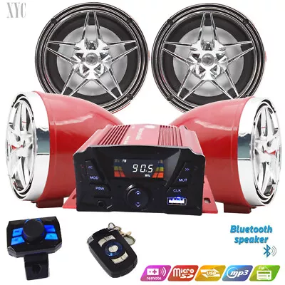 Golf Car Cart MP3/Bluetooth Player Speaker FM Radio AMP Stereo WRemote Control • $141.90