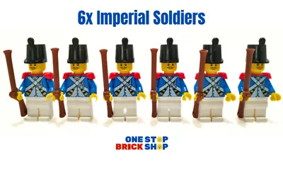 LEGO Pirates Eldorado Fortress 10320: 6x NEW Imperial Bluecoat Minifigs Pack 2 • $54