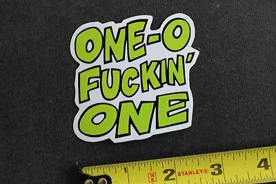 101 Skateboards One O One Clear Green Cartoon Retro Z47B Skateboarding STICKER • $14