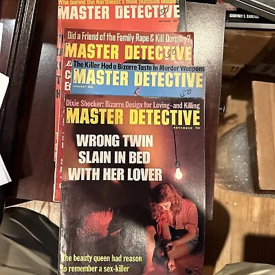 4 Different Master Detective Magazines Vintage 1977-1972 Good Condition • $30