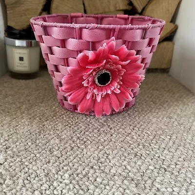 Micro Scooter/Bike Pink Flower Basket • £5.99