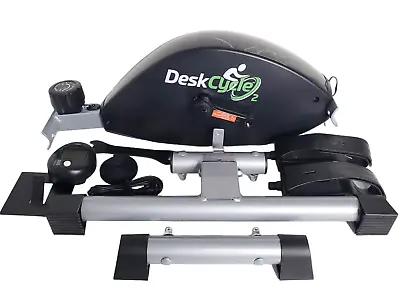 DeskCycle 2 Under Desk Bike Pedal Exerciser With Adjustable Leg - Black - READ • $129.99