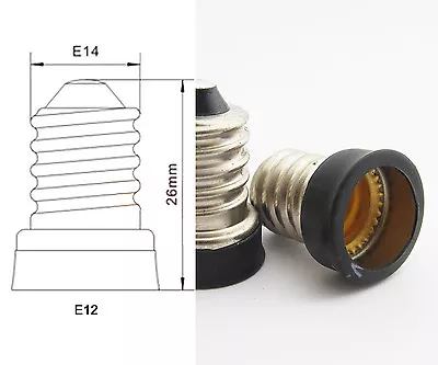 1pc LED Light Bulb Lamp Converter E14 Male To E12 Female Candelabra Socket New • $1.61