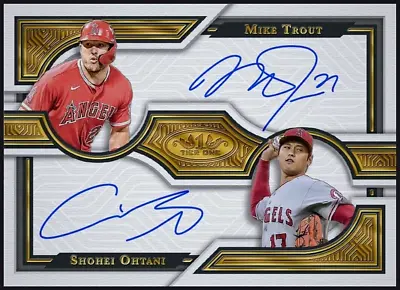 2023 Topps Tier One Dual Signatures RARE- Shohei Ohtani Mike Trout Digital Card • $15