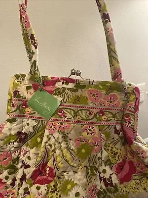 Vera Bradley Eloise Kisslock Make Me Blush Quilted Fabric Handbag • $49