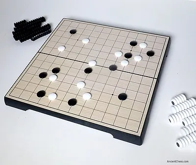 GAME OF GO (WEIQI BADUK) MAGNETIC TRAVEL SET '13 LINE' BOARD 9¼ Inches (828) • $22