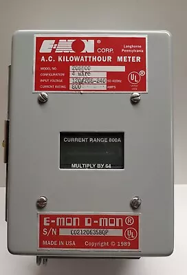 E-Mon D-Mon AC Kilowatthour Meter 208800 208/240V 4W 800A • $450