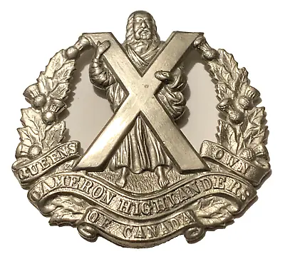 Queens Own Cameron Highlanders Of Canada Cap Badge • £19.95