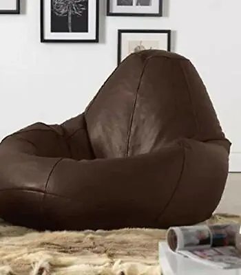 Bean Bag Cover Chair Sofa Bean Bag Faux Leather Without Beans For Gift XXXL • $70.87