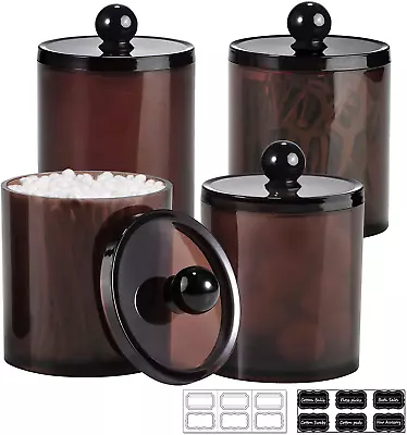 $12.56 • Buy  Plastic Acrylic Bathroom Vanity Countertop Canister Jars With Storage Lid Jar