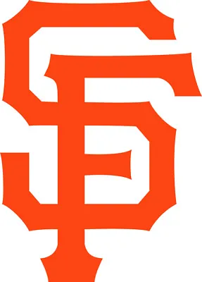 San Francisco Giants SF Logo 3  Orange Black White Vinyl Decal Truck Car Window • $2.75