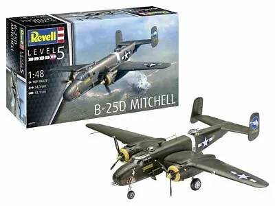 Revell 04977 Zweimotoriger Bomber B-25D Mitchell Kit 1:48 New • £58.02