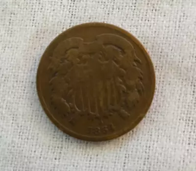 1864 Two Cent Piece Early U.S. TYPE COIN CIVIL WAR ERA! GOOD / VG • $11.57