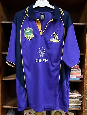 NRL Melbourne Storm Polo Short Size XXL • £11.87