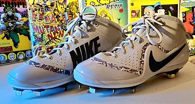 Nike Baseball Metal Cleats - Force Zoom Trout 4 - Men's 9 - 917837 Grey NEW • $49