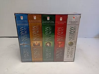 Game Of Thrones A Song Of Ice And Fire Series 1-5 Box Set George R.R. Martin 123 • $45.95