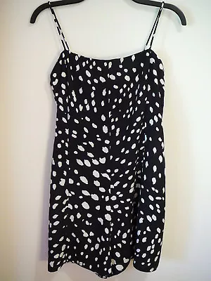 NEW Women's Juniors Size L Large ASOS Brand MOTEL Romper Spaghetti S Black White • $15.99