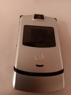 Motorola RAZR V3m - Silver And Black ( Unknown Network ) Flip Cell Phone Unteste • $24.97