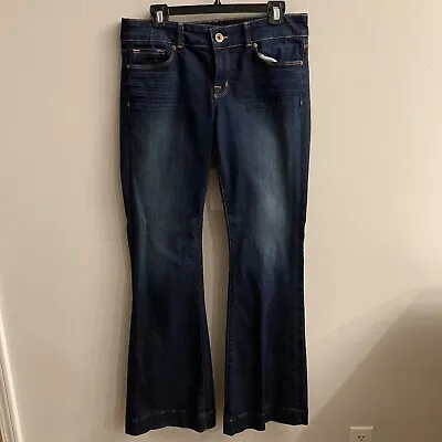 J BRAND Jeans Lovestory Women 30 Flare Bell Bottom Dark Wash US Low Rise VTG Y2k • $34.99