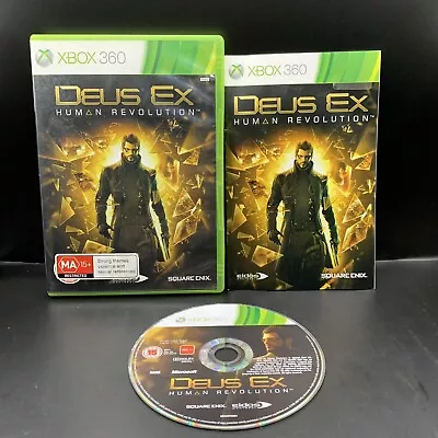 Deus Ex Human Revolution Xbox 360 - Complete With Manual Free Postage • $8.54