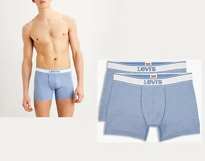 £14.99 • Buy Levi's 37149-0400 Men's 2 Pack Summer Brief Boxers Underwear Blue (Size XXL)