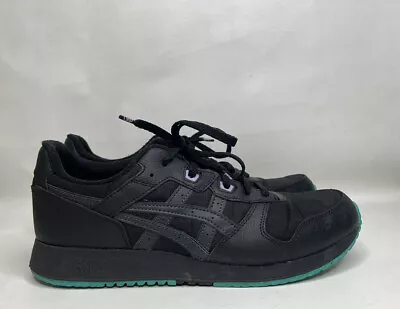 ASICS Lyte Classic Trainers Men’s Black Teal South Beach Shoes US Sz 10 1201A057 • $16.99